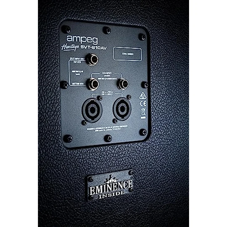 Ampeg Heritage SVT-810AV, Bassbox mit 8 x 10 Custom Eminence Lautsprechern, 800 Watt, schwarz/blau/silber – Bild 5
