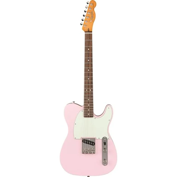 Squier FSR CV 60 Esquire E-Gitarre, Shell Pink, Pappel-Korpus, Ahorn-Hals, Fender Designed Alnico Single-Coil Tonabnehmer – Bild 1