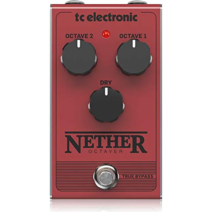 tc electronic Nether Octaver, All-Analog-Oktavpedal mit 1 oder 2 Oktaven, True Bypass, kompaktes Design