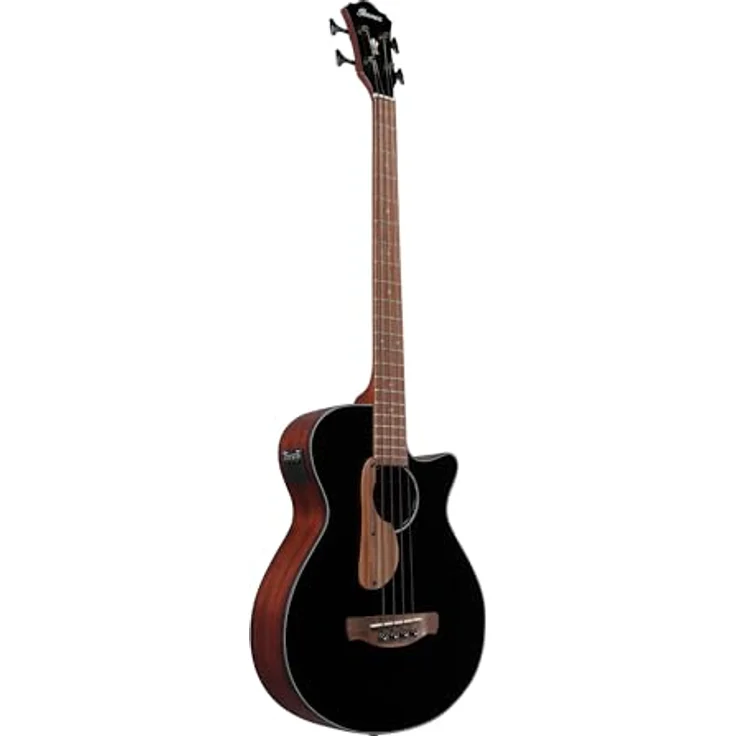 Ibanez AEGB24E-BKH, AEG Cutaway Akustikbass mit Ibanez Undersaddle Tonabnehmer, Sapele Decke und Boden, schwarz – Bild 2