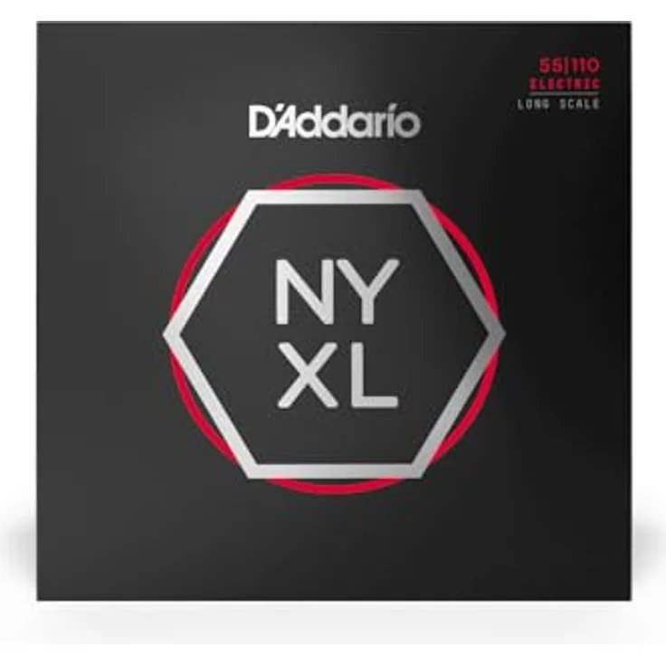 Daddario NYXL55110 Bass Set, Nickel Roundwound, "NY Steel" für längere Haltbarkeit und verbesserte Stimmstabilität, Saitenstärken 055-075-090-110, Long Scale – Bild 3