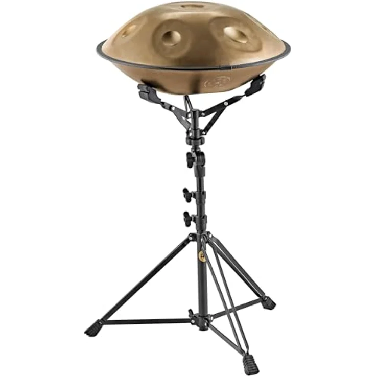 Sonic Energy Handpan Ständer Groß, Höhenverstellbar bis 100 cm, pulverbeschichteter Stahl, schwarz, für Handpans und Steel Tongue Drums – Bild 3