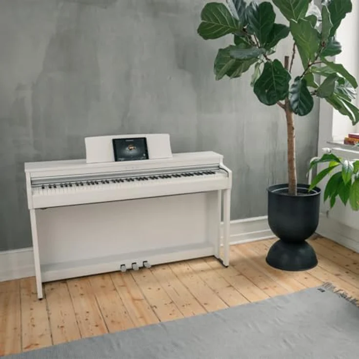 Kawai CN-201 W, Digitalpiano mit 88 gewichteten Tasten, 19 Sounds, Bluetooth und OLED Display, weiß satiniert – Bild 2