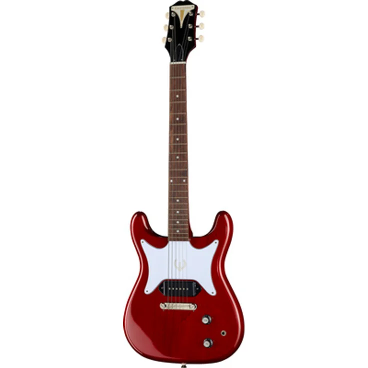 Epiphone Coronet Cherry, E-Gitarre mit Mahagoni Korpus und P-90 Pro Tonabnehmer, Cherry Finish – Bild 1