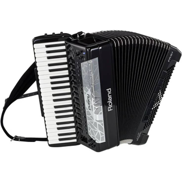 Roland FR-8 X BK, digitales Akkordeon mit 41 anschlagdynamischen Tasten, 120 Bassknöpfen, 180 Orchester Sounds und Bluetooth-Funktion, schwarz