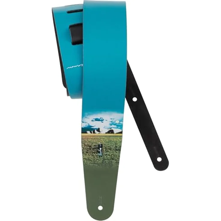 Daddario 25JL00 Lennon Mind Games, Leder-Gitarrengurt mit Print, verstellbar von 137 cm bis 156 cm – Bild 1