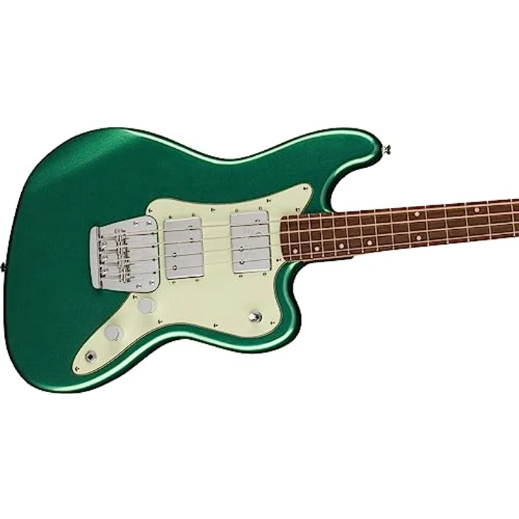 Squier Paranormal Rascal Bass HH SWG, E-Bass mit Pappel-Korpus, Ahorn-Hals, 2x Humbucker, Sherwood Green – Bild 5