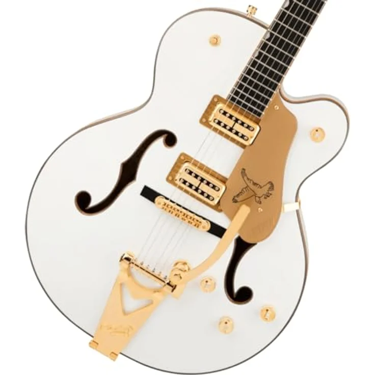 Gretsch Synchromatic Falcon BB White, Hollow Body E-Gitarre mit Ahorn Korpus, Ebenholz Griffbrett und Bigsby Tremolo – Bild 1