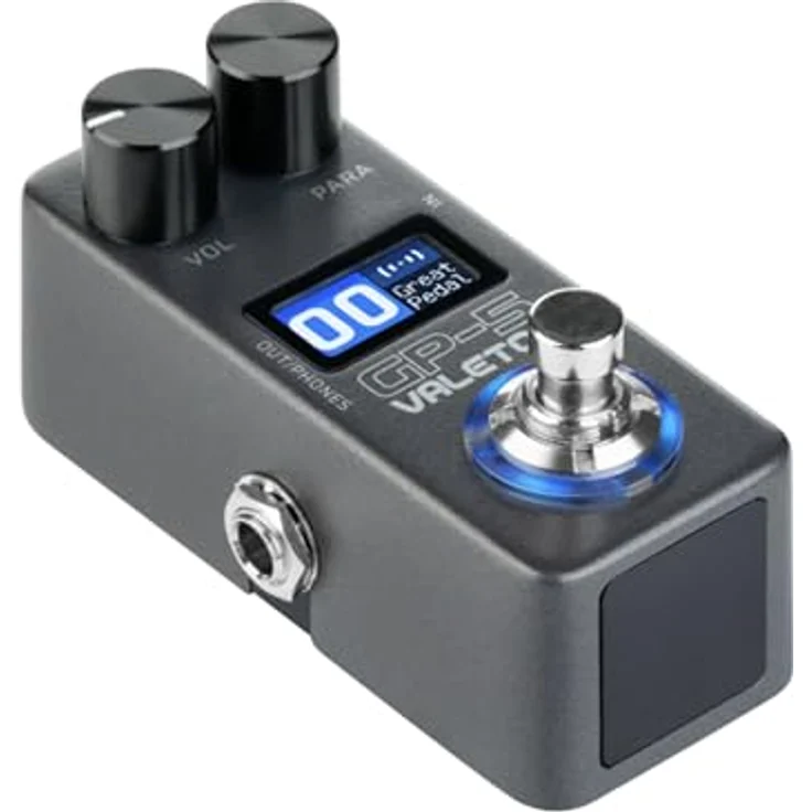 Valeton GP-5, Kompaktes Multi-Effektpedal mit über 100 Effekten, NAM-Amp-Modeling, IR Loader, 100 Patch Slots, Bluetooth, USB-Audio-Interface, Stereo-Ausgang, Metallgehäuse, Schwarz – Bild 4