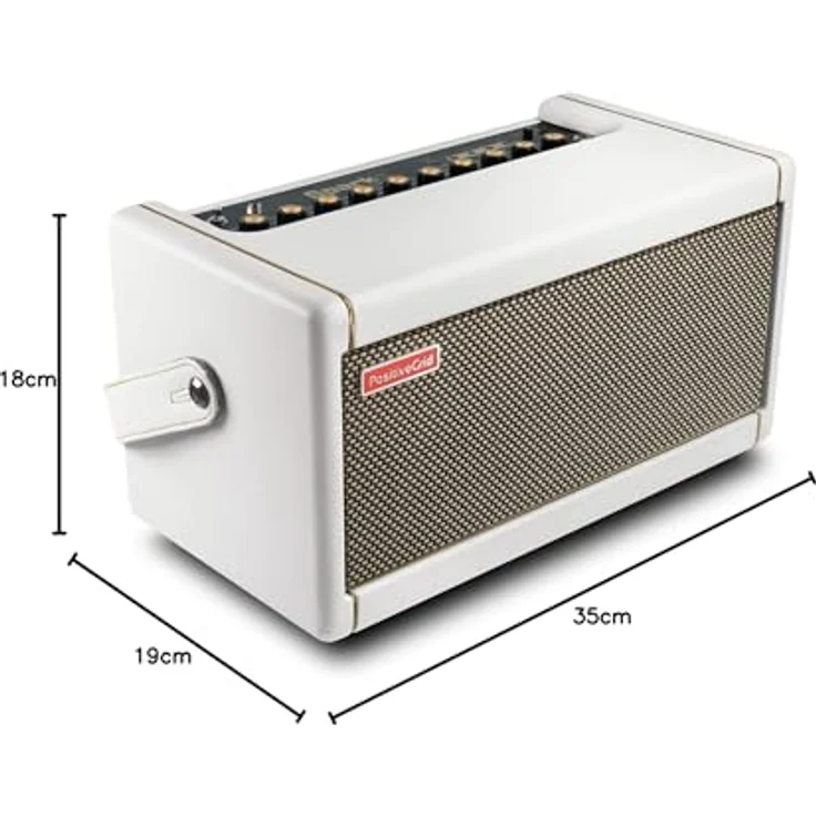 Positive Grid Spark 40 PW, Modelling Combo Verstärker für E-/Akustik Gitarre und E-Bass, 40 Watt, Pearl – Bild 8