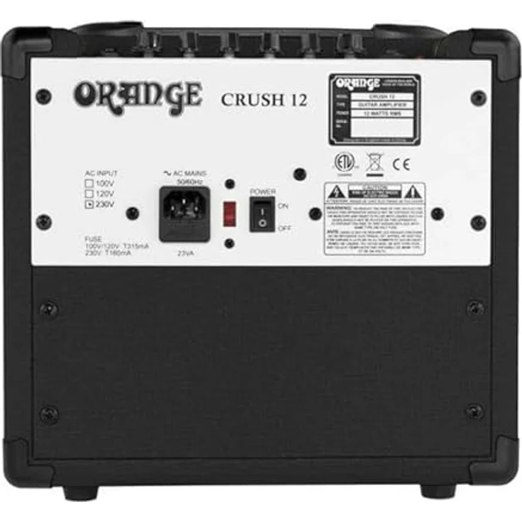 Orange Crush 12 black, Solid State E-Gitarren-Combo mit 12 Watt Leistung, 6 Zoll Lautsprecher und 3 Band EQ – Bild 5