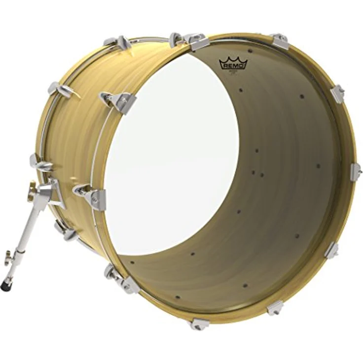 Remo Schlagzeugfell Emperor Transparent Clear 15", zweilagiges Mylar mit voluminösem Ton für Pop, Funk, Rock und Heavy Rock – Bild 5