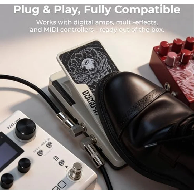 Klowra Mantra Dual Expression Pedal, Gitarren-Effektgerät mit zwei unabhängigen Expressions-Ausgängen und integriertem Fußschalter – Bild 5