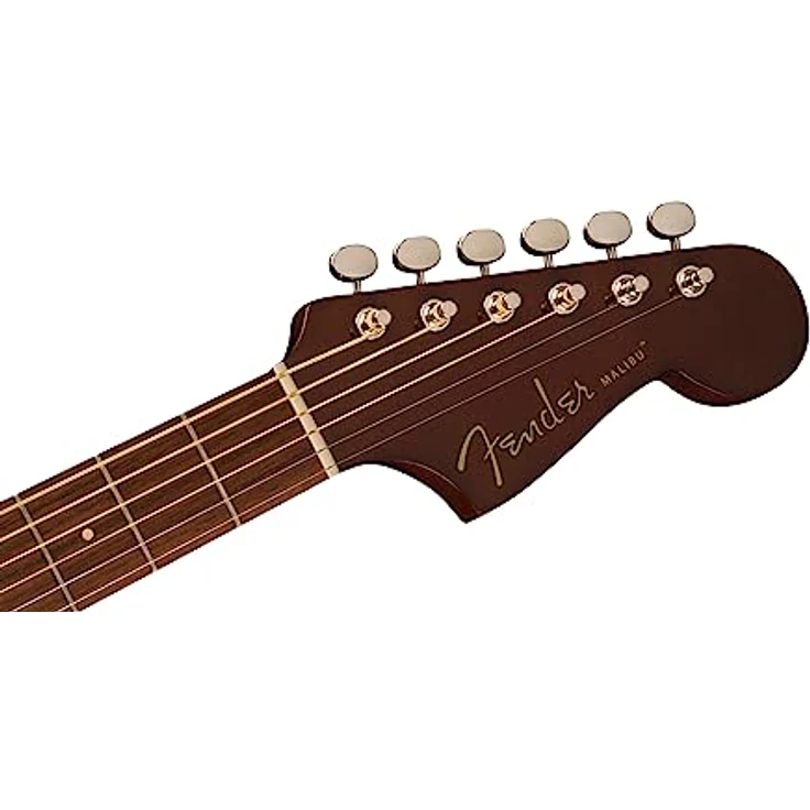 Fender Malibu Player Sunburst WN, Westerngitarre aus Sapele und massiver Fichte, Hals mit Slim "C" Profil, Walnuss-Griffbrett, 20 Bünde, 3-Ply Gold Schlagbrett – Bild 3