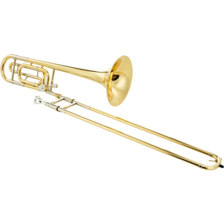 Bach 42B Bb/F-Tenor Trombone, Posaune mit Quartventil, Messing Schallbecher Ø 8,5", klar lackiert, inkl. Bach 6-1/2A Mundstück und Deluxe Holzkoffer