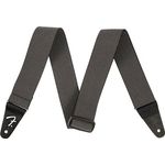 Fender Weighless Grey Tweed, Elastischer Gitarrengurt mit Lederenden und verstellbarer Länge von 80 cm bis 148 cm