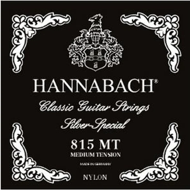 Hannabach 815MT Bass Strings, 3er Set für Konzertgitarre, Medium Tension, Silver-Special beschichtet – Bild 1