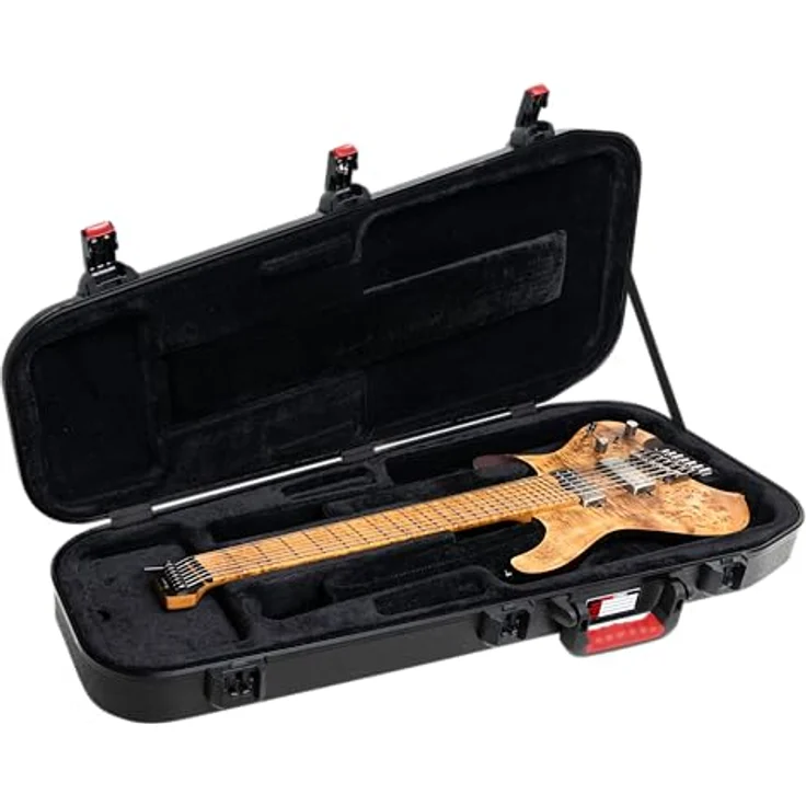 Gator TSA Headless Electric Guitar Case, anpassbares EPS-Interieur, ATA-geformtes Polyethylen, schwarz – Bild 16