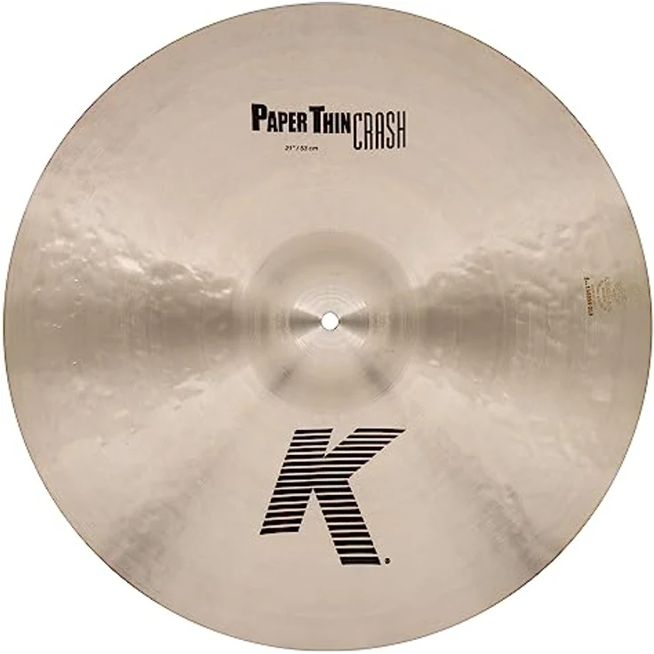 Zildjian K-Series Paper Thin Crash 21", hochwertiges Crash Becken für Schlagzeug mit ausgewogenem Klang – Bild 1