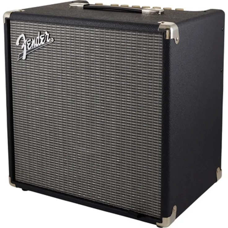 Fender Rumble 40, Bass Combo mit 40 Watt, 1x 10" Lautsprecher, Overdrive und schaltbaren Vintage- sowie Bright-Funktionen, schwarzes Vinyl Cover