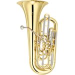 Yamaha YFB-621 F-Tuba, Messing, 3/4 Größe, 5 Ventile, inkl. Koffer und 67B4 Mundstück