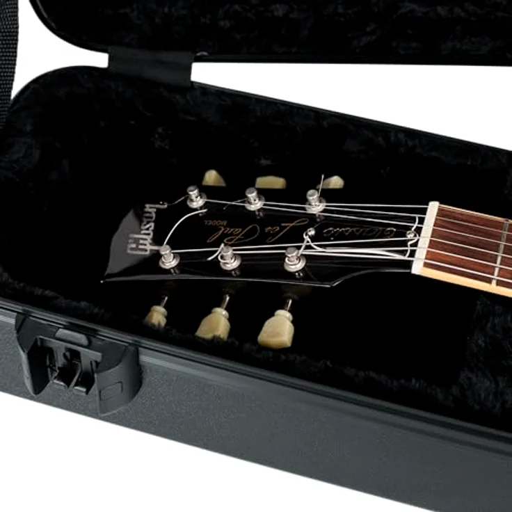 Gator TSA SC Guitar Case, Gitarrenkoffer für Single Cut E-Gitarre mit TSA-zugelassenem Zentralverschluss, schwarz – Bild 15