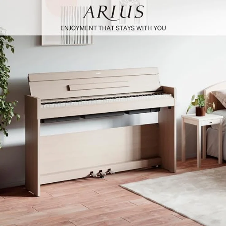 Yamaha YDP-S35 WA Arius, Digital Piano mit 88 gewichteten Tasten, 10 Sounds und 192-stimmiger Polyphonie, in Esche weiß – Bild 3