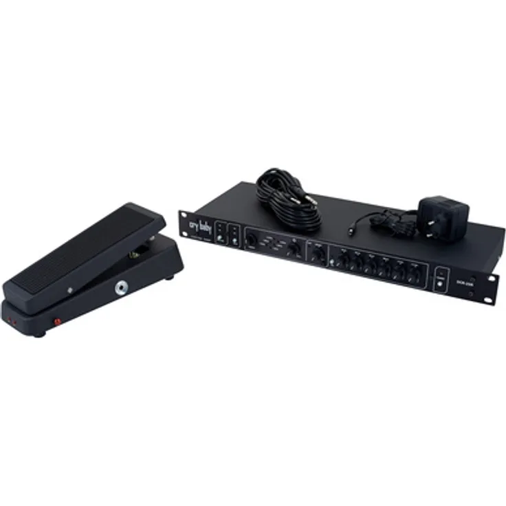 Dunlop DCR 2SR Rack Crybaby, WahWah-Pedal im 19" Rackformat mit 6-fach Frequenzwahl und 6-Band EQ, inklusive Control Pedal und Netzteil