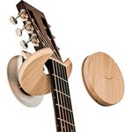 Openhagen HangWithMe E-Gitarre SYM Oak, dekorative Gitarrenwandhalterung aus Eichenholz mit Klappfunktion, geeignet für symmetrische Kopfplatten