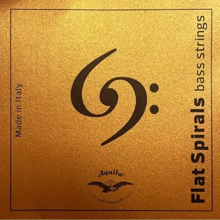 Aquila 220U Acoustic Bass String Set, 4-Saiter Long Scale Saiten für E-Stimmung, Flatwound, hergestellt aus Biokunststoff, für Mensuren 840-860 mm, Italien – Bild 2
