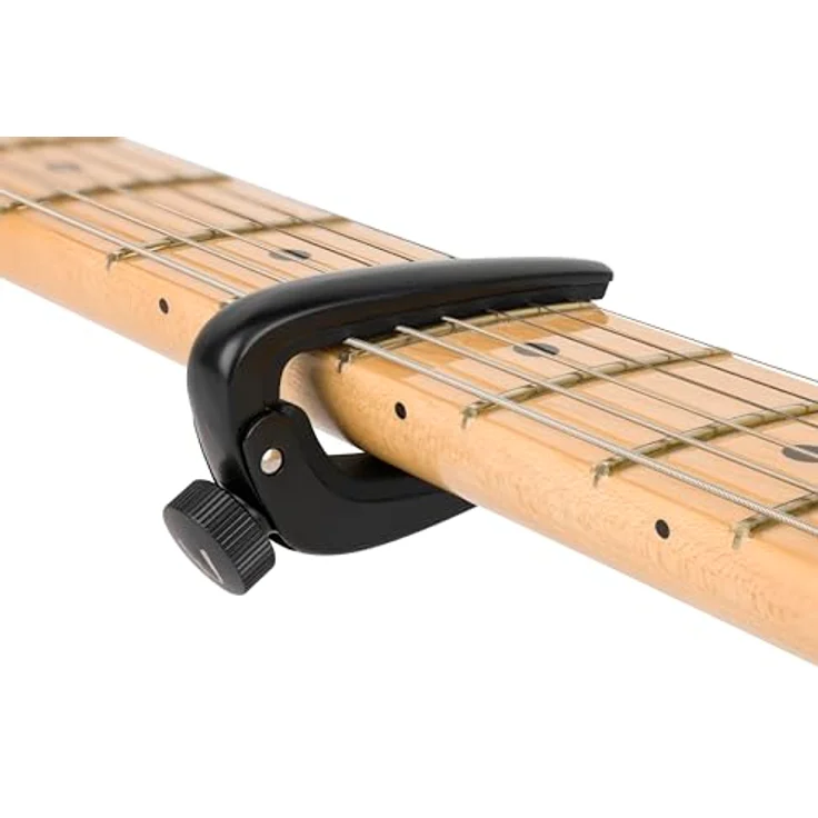 Fender Player Capo Acoustic/Electric, Kapodaster für akustische und elektrische Gitarren, schwarz, mit präziser Intonation und stimmstabilem Sitz – Bild 2