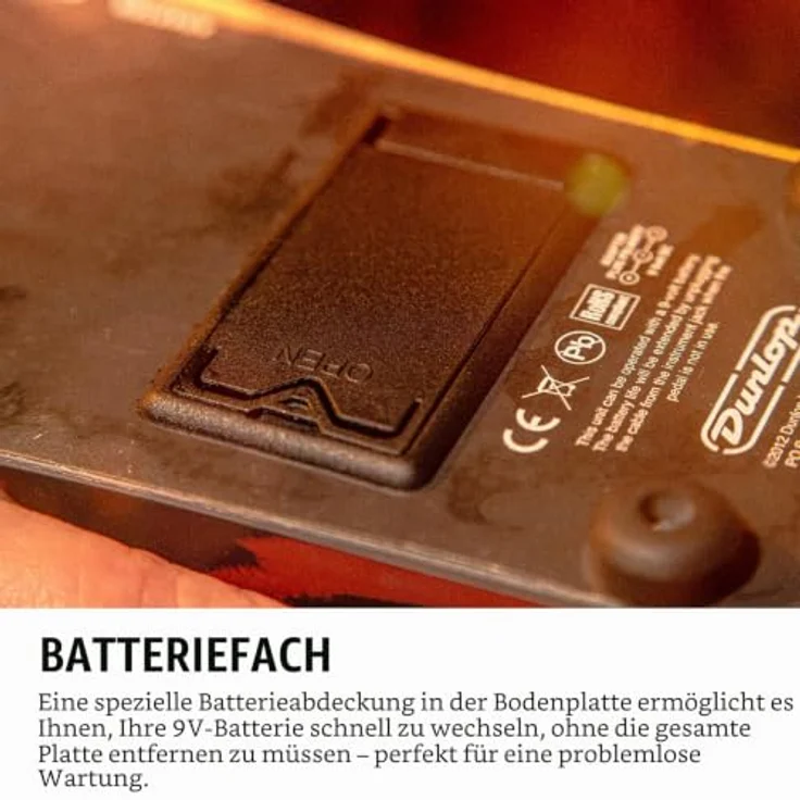 Dunlop Slash Cry Baby Classic, Wah Effekt Pedal für E-Gitarre mit dynamischer Bandbreite und True Hardwire Bypass – Bild 7