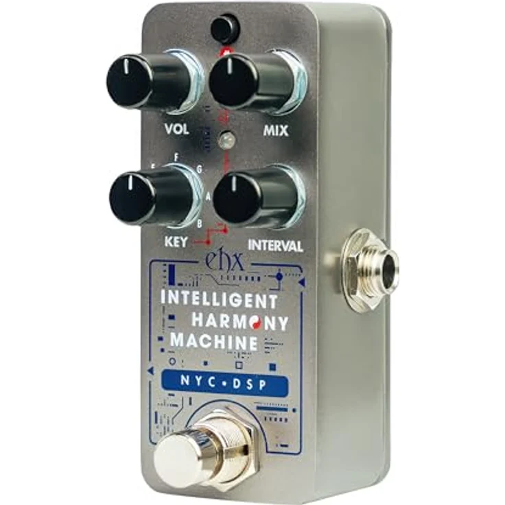 Electro Harmonix Pico Intelligent Harm Machine, Effektpedal für E-Gitarre mit 2- oder 3-stimmigen Harmonien, flüssigem Tracking und 10 Intervalloptionen – Bild 2