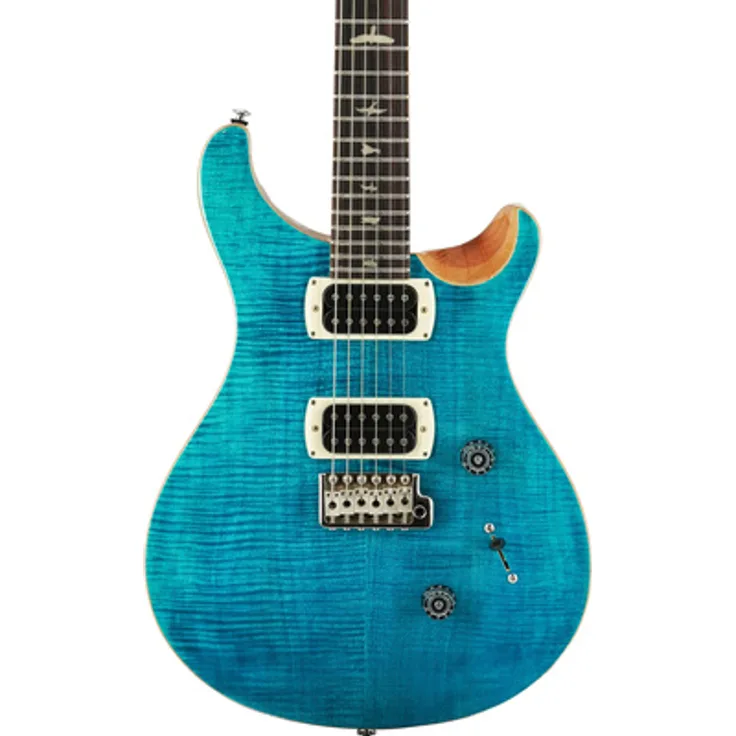 PRS SE Custom 24, E-Gitarre in Blue Matteo mit Mahagoni Korpus, gewölbter Ahorndecke, 24 Bünden und PRS Tremolo