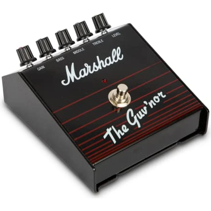 Marshall The Guv´nor, Distortion Effektpedal für E-Gitarre mit Gain, Bass, Middle, Treble und Level Reglern, Made in UK – Bild 3