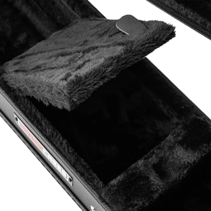 Gator Single Cut Guitarcase GWE-LPS-BLK, Koffer für Single-Cutaway Gitarren, schwarz, mit dickem Plüschfutter, Außenmaße 1105 mm x 391 mm x 142 mm, Gewicht 3,7 kg – Bild 14
