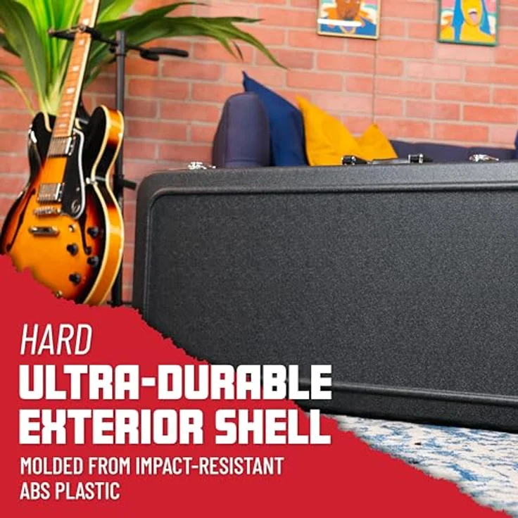 Gator GC-Bass ABS Case, Gitarrenkoffer für Standard Bässe mit Alu-Schließprofil und EPS-Schaumpolster, abschließbar – Bild 4
