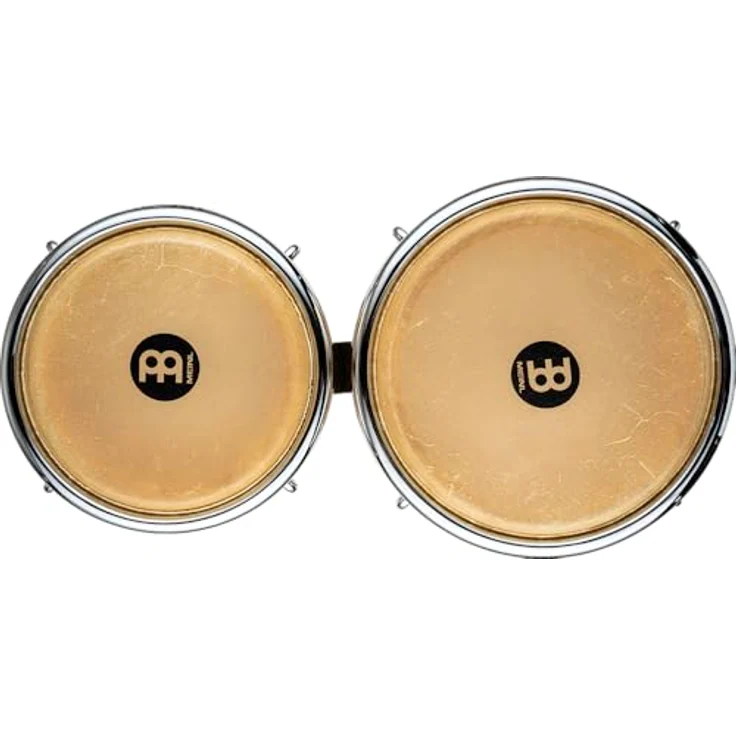 Meinl FWB400NT Bongoset Free Ride, Holz-Bongos in Natural, 7" & 8 1/2", mit Meinl Free Ride Suspension System und True Skin Kuhfellen – Bild 3