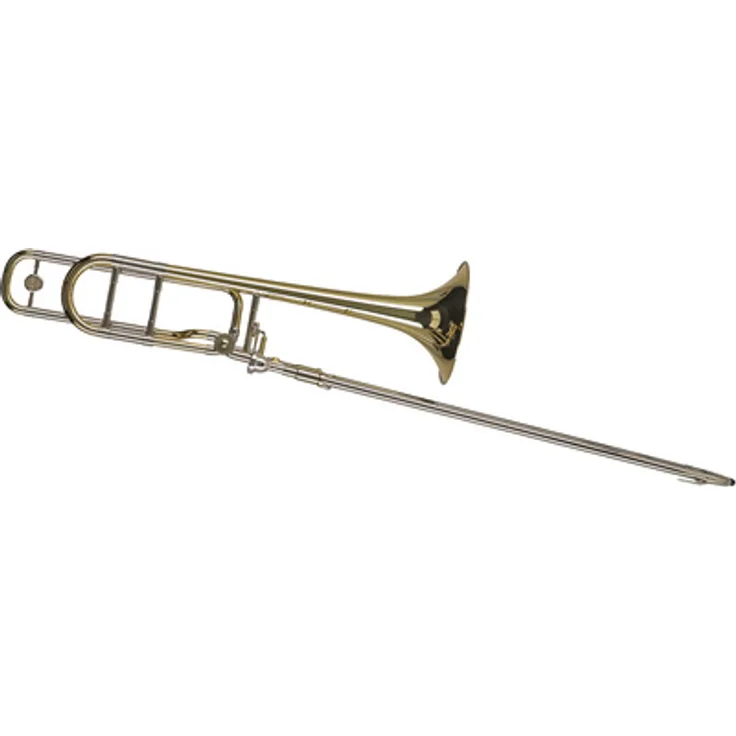 Gewa Bb/F-Trombone 342 F Vision, Bb/F-Tenorposaune mit Quartventil, Messing-Schallbecher, verstellbare Daumenauflage, inkl. Mundstück und Gigbag