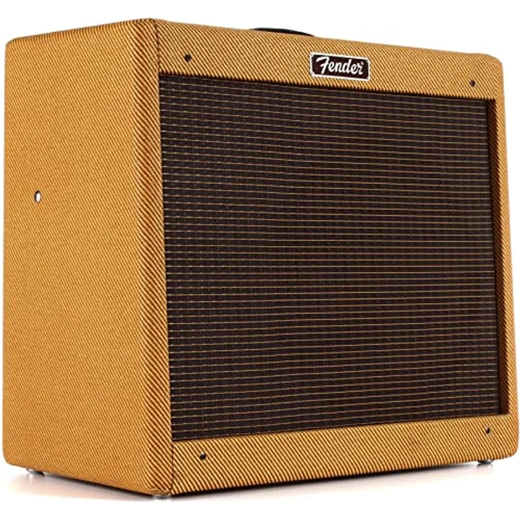 Fender Blues Junior Lacquered Tweed, E-Gitarren Combo mit 15 Watt, 1x 12" Jensen C-12N Lautsprecher, Vollröhre