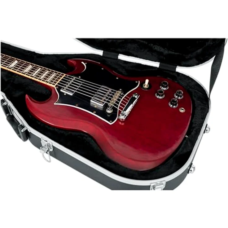 Gator GC-SG Guitar ABS Case, Gitarrenkoffer für SG Typen mit Alu-Schließprofil und EPS-Schaumpolster, abschließbare Schlösser – Bild 14
