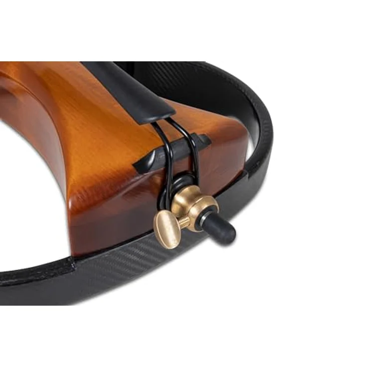 Gewa Novita 3.0 Electric Cello GB, E-Cello mit Spirituslackierung, Korpus aus Linde, Bodenplatte aus Ahorn, goldbraun – Bild 3