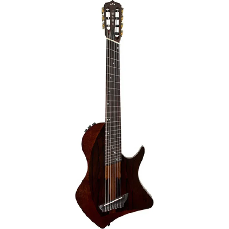 Cordoba ABASI Stage 7 Ziricote, 7-saitige Multiscale Konzertgitarre mit Tonabnehmer und Cutaway, Natur