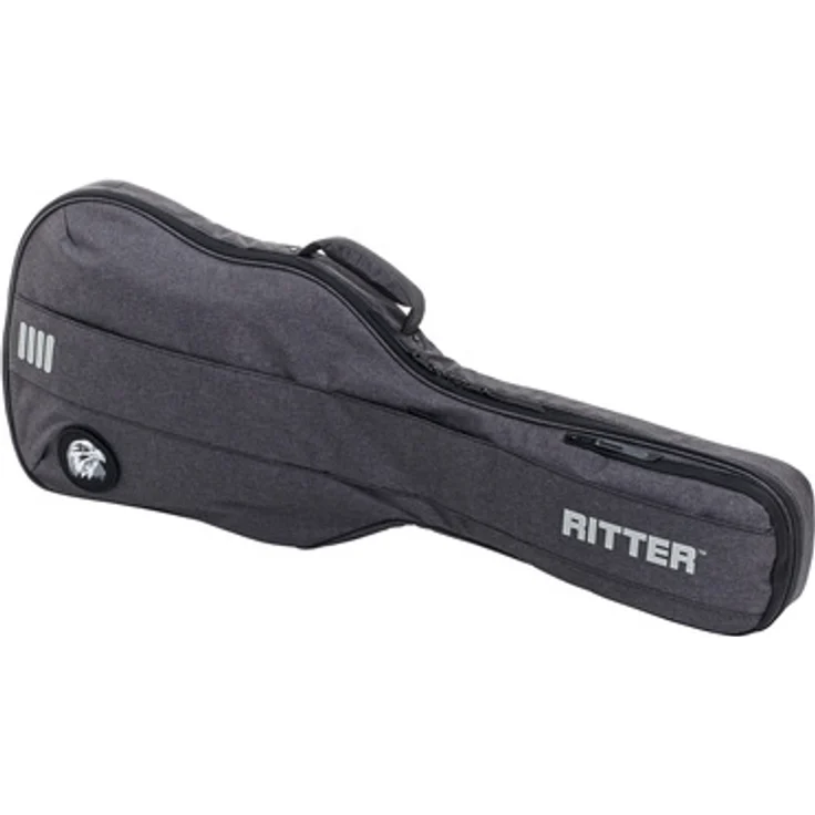 Ritter Bern Electric Guitar ANT, Gitarrentasche für E-Gitarre, anthrazit, 28 mm Polsterung, 3 Zubehörtaschen, abnehmbare Rucksackgurte