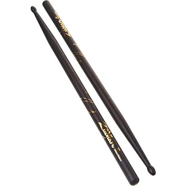 Zildjian Z5BNB Hickory Drumsticks, Nylonspitze, 16" Länge, 0.600" Durchmesser, schwarz – Bild 2