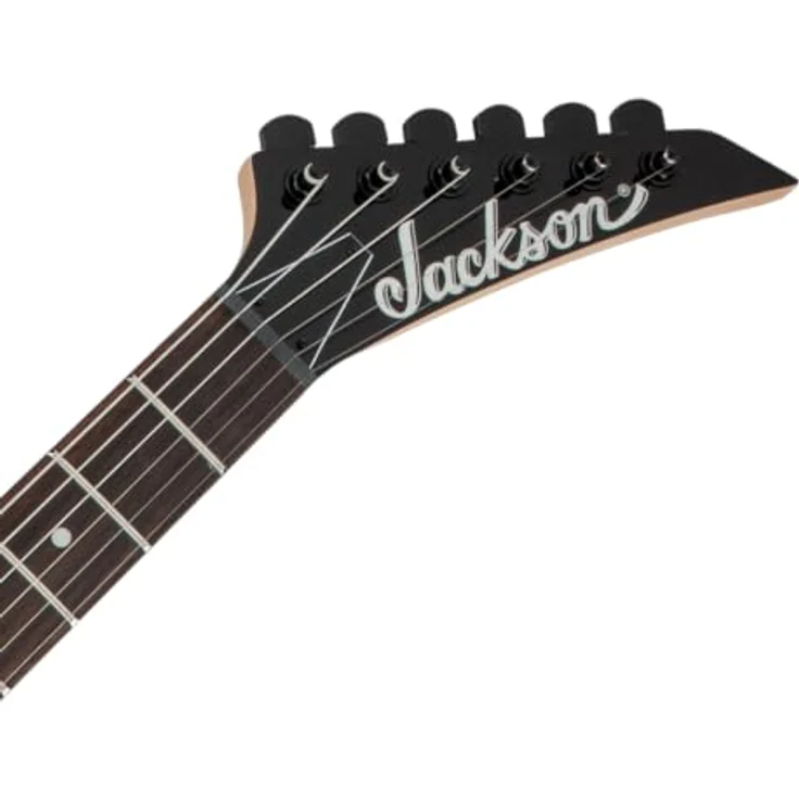 Jackson E-Gitarre JS Series Dinky JS12 AM, Pappel-Korpus, geschraubter Ahornhals, High-Output Humbucker, Gloss Black – Bild 5