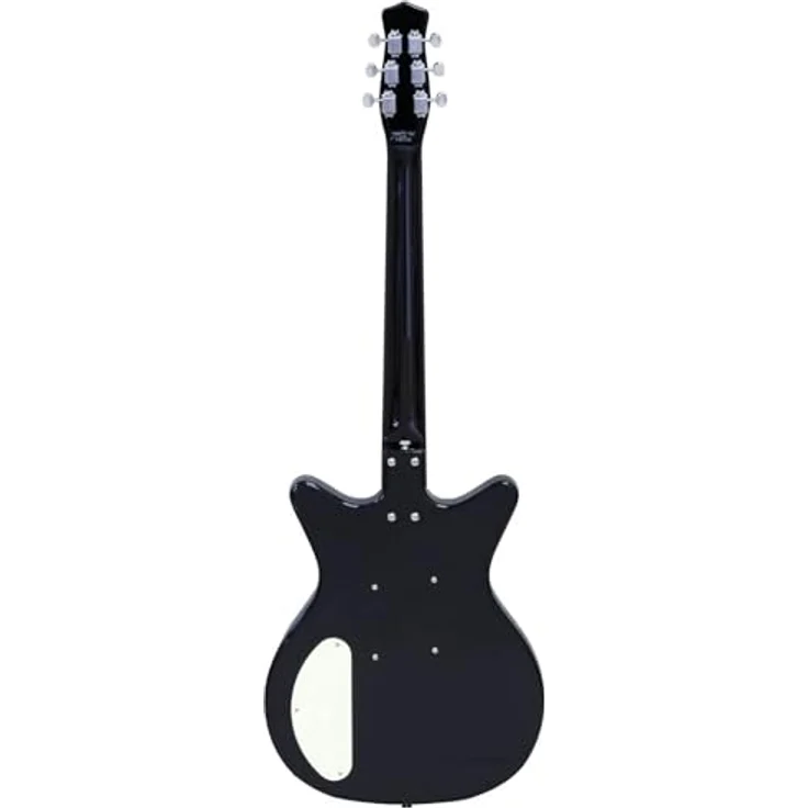Danelectro Fifty Niner Gold Top, E-Gitarre im Double Cut Design, semi-hollow Korpus, goldene Decke, schwarz lackierte Seiten und Rückseite, 2 x 59 Dano 50's Lipstick Single Coils – Bild 3