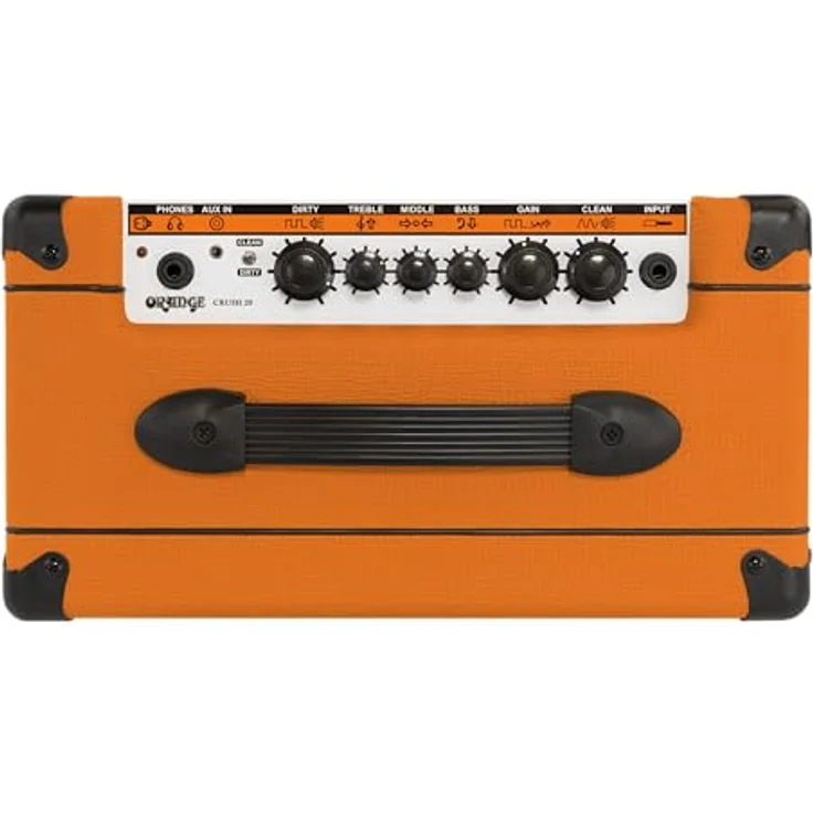 Orange Crush 20, Solid State E-Gitarren-Combo mit 20 Watt Leistung, 1 x 8 Zoll Lautsprecher, Clean/Dirty Umschalter, orange – Bild 7