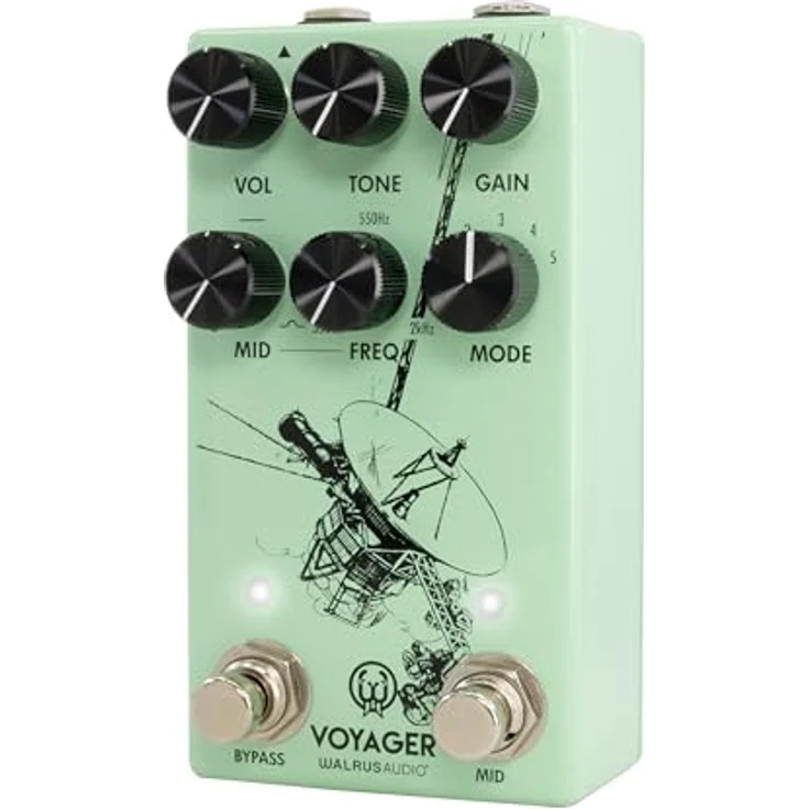 Walrus Audio Voyager Mk2 SFM, Overdrive-Pedal mit parametrischem EQ und 5 wählbaren Modi, Farbe: Seafoam – Bild 3