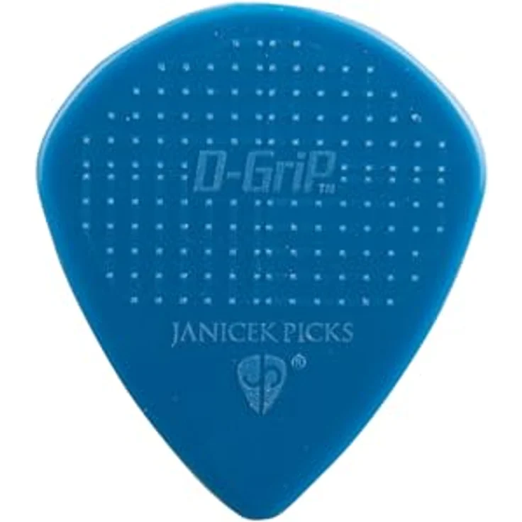 D-Grip Picks Jazz A Nylon Ozeanblau 1,18mm, Plektrum mit 3D-Grip-Textur, Größe Small, 6er Pack – Bild 2